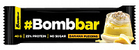 Батончик Bombbar 30*40 г - банановый пудинг