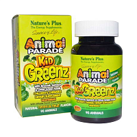 Комплекс для детей Nature's Plus KidGreenz Animal Parade 90 жев. таблеток - тропические фрукты