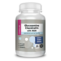 Комплекс для суставов и связок Chikalab Glucosamine Chondroitin MSM 60 таблеток Комплекс для суставов и связок Chikalab Glucosamine Chondroitin MSM 60 таблеток