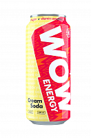 Энергетический напиток Wow Energy без сахара 500 мл - крем сода